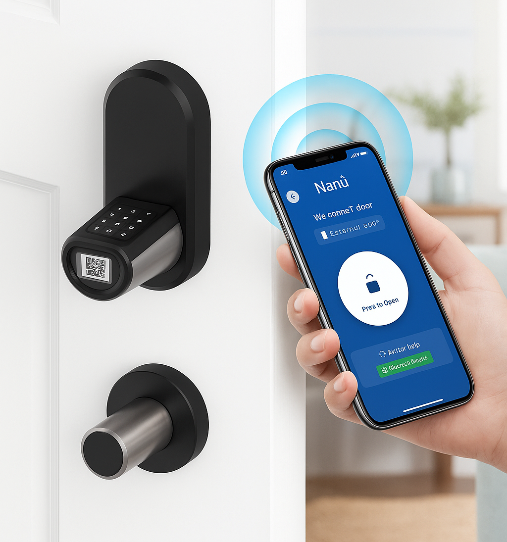 Serratura smart compatibile con Nanù Box, supporta Bluetooth e RFID